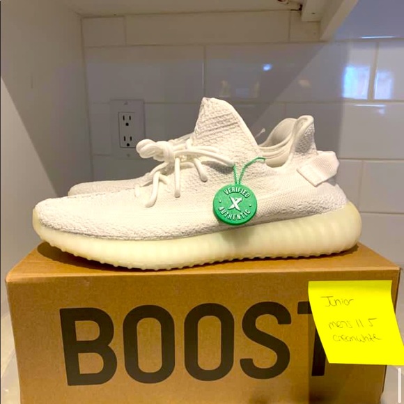 Mens 9.5 cream white yeezys - Picture 1 of 3